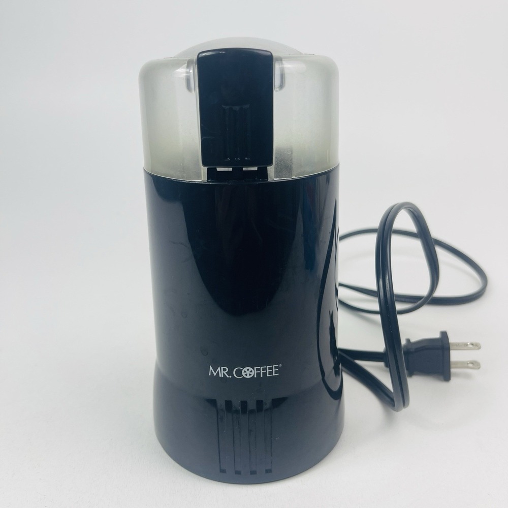 Vtg Mr Coffee Black Electric Wired Coffee Bean Grinder IDS 55 Grind Spices Nuts